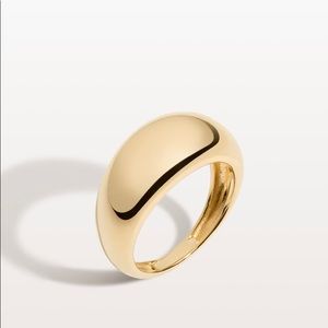 NWOT Aurate Gold Smooth Arch Ring Size 5